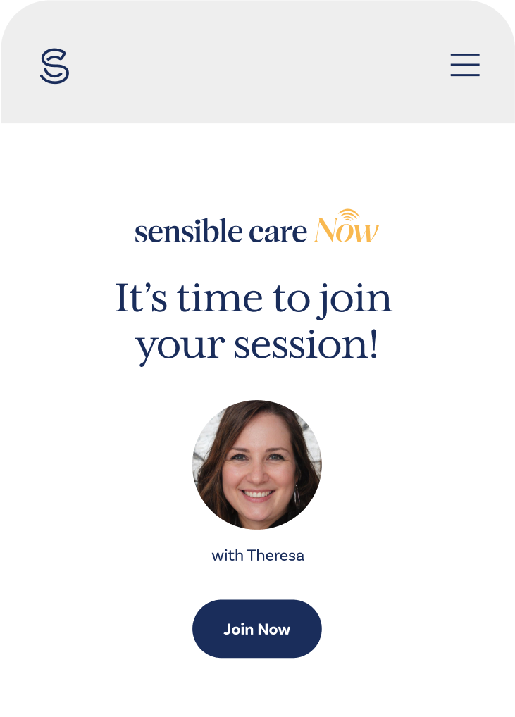 sensible care now preview screen with join button